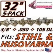 COPPERHEAD 5-PACK 32" CHAINS 3/8", .050 GA, 105 DL - Fits STIHL MS500i 33RM3-105