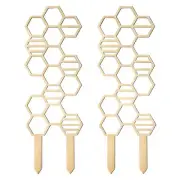 2X(Pothos Plant Climber Support,Wooden Honeycomb Indoor Plant Trellis 165554