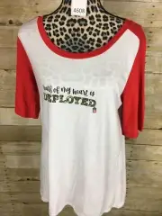 NWT LULAROE BOYFRIEND T ~ SIZE Small ~⭐️Half Of My Heart Is Deployed⭐️