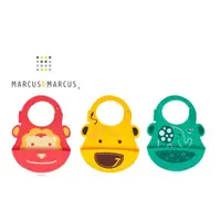 在飛比找蝦皮購物優惠-【MARCUS&MARCUS】動物樂園矽膠立體圍兜