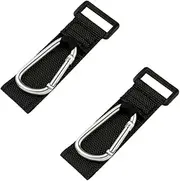 Kisangel Stroller Organizer Hooks Stroller Hooks Clips Metal Carabiner for Pushchair Buggy Carabiner
