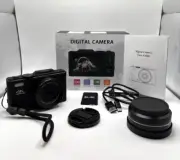 4K Digital Camera UltraD 16X Zoom 64 MP Black Complete NEW