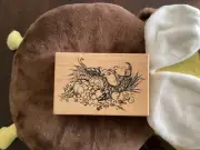 Sugar & Mice PSX G-2798 Mouse sleeping on Cornucopia Rubber Stamp