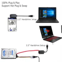 在飛比找蝦皮購物優惠-【MT】 Usb 2.0 轉 IDE Sata 轉換器電纜支