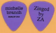 Michelle Branch 2002 Zinged By ZA Tour Dunlop Color Series Purple Guitar Pick