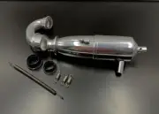 RC Black Rear Tuned Pipe Exhaust Set for 1/10 Scale Nitro Cars MT...