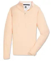 NEW Ladies FootJoy WOMENS 1/4 ZIP SPACE DYE PULLOVER MID-LAYER, SUNSET, SMALL