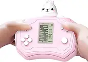 Quick Push Retro Game Console - Handheld Puzzle Device | Cartoon-Shaped Portable Game Console | Children's Electronic Game Toy for Travel, Car, Camping, Home, School,