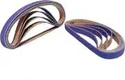 Toromp 10 Pack 80 Grit 3/8" x 13" Zirconia Air File File Sanding Belts - 3/8 ...