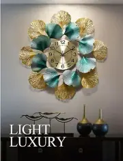 European Metal Clock flower style