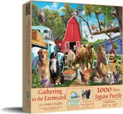 SunsOut Gathering in the Farmyard Jigsaw Puzzle 1000 Pieces (SUN42255)