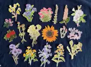 Pkg of 100 Fussy Cut Flowers - Assorted Styles Sizes Paper Crafts, Junk Journals
