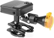 VIBURISH 5W LED Portalbe Headlight Lamp with Optical Filter and 2 Magnet Adsorption Batteries for Any Binocular Loupe (Black)