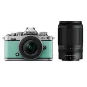 Nikon Z fc Body Mint Green with Nikkor Z 16-50mm VR and Z 50-250mm VR Lens