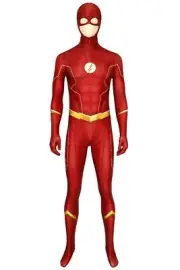 The Flash Season 6 Barry Allen Printed Jumpsuit Costume Cosplay Halloween