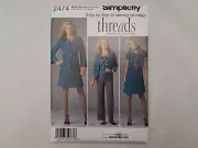 Simplicity Pattern - Women's Dress, Pants, Jacket & Scarf (10-18) #2474 - UC