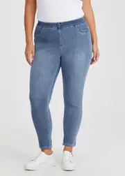 [Virtuelle] Taking Shape The New Best Friend Jegging Size 16 in MID Blue - Plus Size Women's Clothing Mid Blue