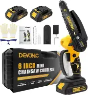 Mini Chainsaw Cordless 6 inch Portable Handheld Chain Saw Battery Powered