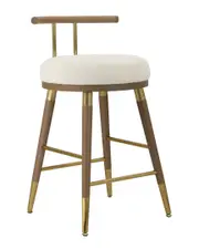 TOV Furniture Juniper Cream Velvet Barstool