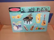 Melissa & Doug Musical Instruments Sound Puzzle NEW.