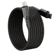 EFM Mag-Coil 2m Male USB-C Cable Charging Data Cord 100W For Samsung S23+ BK