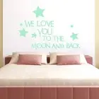 3D Glow In The Dark Stars Moon Wall Stickers Luminous Kids Bedroom Decor PVC DIY