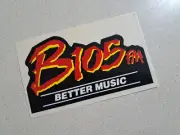 B105 FM Better Music Michael Jackson Vintage Original Promotional Vinyl Sticker