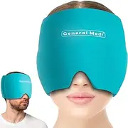Headache and Migraine Ice Wrap, Cold Therapy Migraine Relief, Headache Ice Hat Cold Compress, Great for Puffy Eyes, Tension, Sinus & Stress Relief