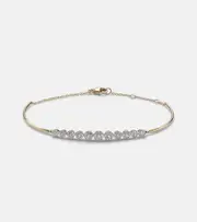[Stone and Strand] Stone and Strand 10kt gold bracelet with diamonds One Size gold