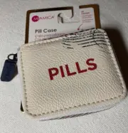 MIAMICA PILL CASE TRAVEL PILLS WITH 8 SECTION ORGANIZER NWT