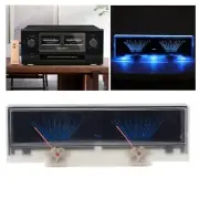 12V BackLight Power Amplifier Panel Dual Analog VU Meter Audio Level dB Meter