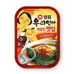 韓國美食 芝麻葉（紫蘇葉）罐頭（辣味）70G