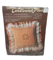 Paragon Needlecraft Candlewick Plus Floral Bud Pillow Cover Embroidery Kit 0489