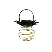 2PCS Solar Wrought Iron Pineapple Lamp Outdoor Courtyard Garden Decoration Hanging Lamp Led Copper Wire String Light
