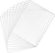 TEHAUX 10pcs Sheets Photo Frame Painting Plastic Board Clear Boards to Paint Clear Painting Boards for Displays Clear Painting Boards for Projects Crafting Materials Acrylic Transparent