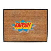 Comic Kapow - Funny Novelty Doormat Man Cave Floor mat