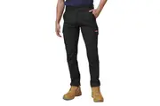 Hard Yakka Mens 3056 Stretch Canvas Cargo Work Pants Y02880 - Black