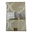 Colordrift Tablecloth Sparkling Gold Silver Lattice Luxurious Jacquard Metallic