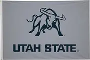 Utah State Aggies 5' x 8' College Sports Printed Flag - NCAA Licensed - Nylon - School Banner (Gray, Blue)