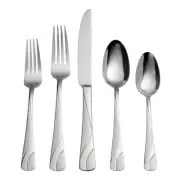 Oneida River 20 Piece Everyday Flatware Service 4 180 Stainless Steel Silverware