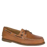 Sperry Men's Authentic Original 2-Eye Wide Boat Shoe - Sahara - Leather - Size 12