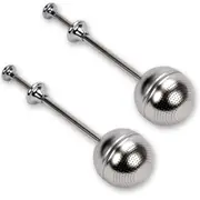 2Pcs Handle Tea Ball Strainer Premium Tea Infuser Filter for Loose Leaf Tea Reusable Fine Mesh Tea for Cup and Teapot
