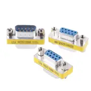 DB9 D-Sub 9pin Connectors Mini Gender Changer Adapter RS232 Serial Connector FD