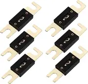 ULTECHNOVO 6pcs 60a Anl Fuse Inline Fuse Gold Plated Fuse for Car Auto Audio System
