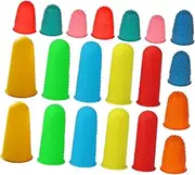 Generic 20Pcs Silicone Finger Covers Multi Function Slip Protectors for Kitchen Gardening Crafting and Work Comfortable Reusable Fits All Finger