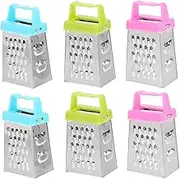 OHPHCALL 6Pcs Multi Functional Mini Grater Cheese Grater Vegetable Slicer Garlic Ginger Shredder Compact Easy to Clean Kitchen Tool for Quick Food Preparation
