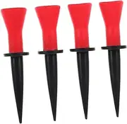 WOONEKY 4pcs Elastic Golf Tees Soft Rubber Ball Holders Lightweight Portable Golf Accessories for Training Practice for Beginners