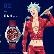 GARRACK Seven Deadly Sins collaboration BAN model men's red wrist watch