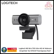 Logitech MX Brio 700 Ultra HD 4K Webcam (Graphite) *AU STOCK*Free Express Post*