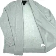 Tahari PURE LUXE Cashmere Open Front Cardigan Jade Light Green M;NWT159